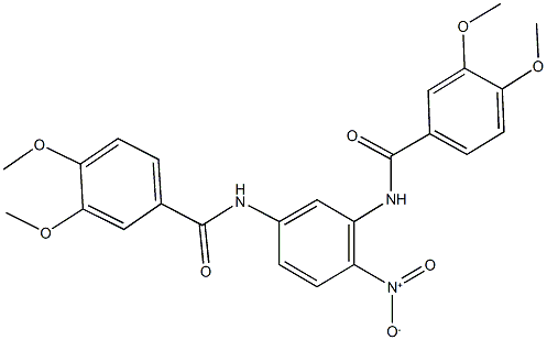 N-{5-[(3,4-dimethoxybenzoyl)amino]-2-nitrophenyl}-3,4-dimethoxybenzamide 结构式