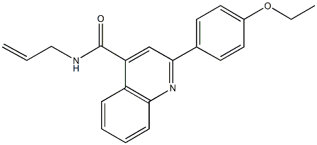 N-allyl-2-(4-ethoxyphenyl)-4-quinolinecarboxamide 结构式