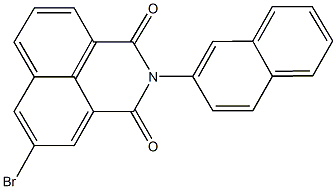 5-bromo-2-(2-naphthyl)-1H-benzo[de]isoquinoline-1,3(2H)-dione 结构式