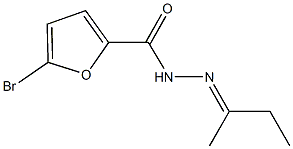 5-bromo-N'-(1-methylpropylidene)-2-furohydrazide 结构式