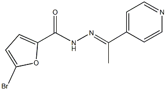 5-bromo-N'-[1-(4-pyridinyl)ethylidene]-2-furohydrazide 结构式