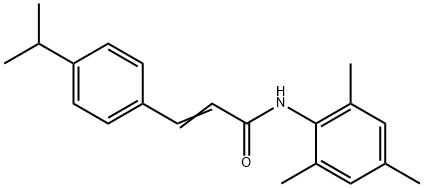 3-(4-isopropylphenyl)-N-mesitylacrylamide 结构式