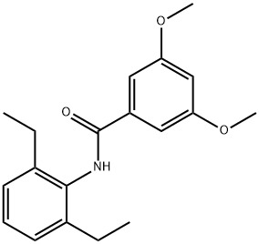 N-(2,6-diethylphenyl)-3,5-dimethoxybenzamide 结构式