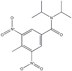 3,5-bisnitro-N,N-diisopropyl-4-methylbenzamide 结构式