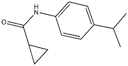 N-(4-isopropylphenyl)cyclopropanecarboxamide 结构式