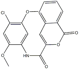 N-(4-chloro-2,5-dimethoxyphenyl)-1-oxo-1H-isochromene-3-carboxamide 结构式