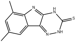 6,8-二甲基-5H-[1,2,4]三嗪并[5,6-B]吲哚-3-硫醇 结构式