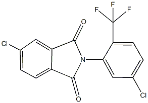 5-chloro-2-[5-chloro-2-(trifluoromethyl)phenyl]-1H-isoindole-1,3(2H)-dione 结构式