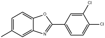 2-(3,4-dichlorophenyl)-5-methyl-1,3-benzoxazole 结构式