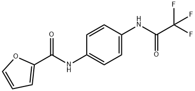 N-{4-[(2,2,2-trifluoroacetyl)amino]phenyl}-2-furamide 结构式