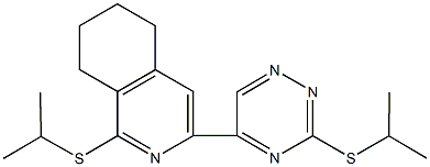 1-(isopropylsulfanyl)-3-[3-(isopropylsulfanyl)-1,2,4-triazin-5-yl]-5,6,7,8-tetrahydroisoquinoline 结构式