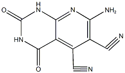7-amino-2,4-dioxo-1,2,3,4-tetrahydropyrido[2,3-d]pyrimidine-5,6-dicarbonitrile 结构式