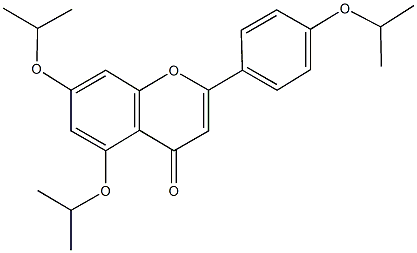 5,7-diisopropoxy-2-(4-isopropoxyphenyl)-4H-chromen-4-one 结构式