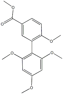 methyl 2',4',6,6'-tetramethoxy[1,1'-biphenyl]-3-carboxylate 结构式