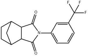 4-[3-(trifluoromethyl)phenyl]-4-azatricyclo[5.2.1.0~2,6~]decane-3,5-dione 结构式