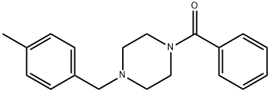 1-[(4-methylphenyl)methyl]-4-(phenylcarbonyl)piperazine 结构式