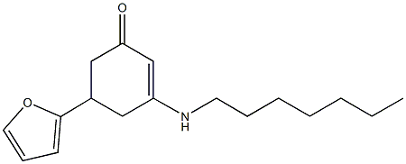5-(2-furyl)-3-(heptylamino)-2-cyclohexen-1-one 结构式