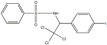 N-[2,2,2-trichloro-1-(4-iodophenyl)ethyl]benzenesulfonamide 结构式