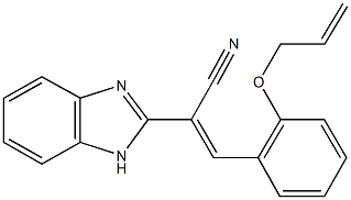 3-[2-(allyloxy)phenyl]-2-(1H-benzimidazol-2-yl)acrylonitrile 结构式
