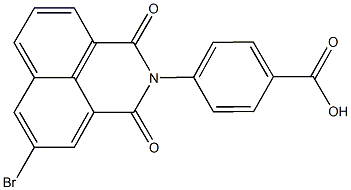 4-(5-bromo-1,3-dioxo-1H-benzo[de]isoquinolin-2(3H)-yl)benzoic acid 结构式