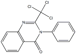 3-phenyl-2-(trichloromethyl)-4(3H)-quinazolinone 结构式