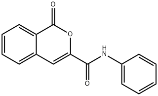 1-oxo-N-phenyl-1H-isochromene-3-carboxamide 结构式