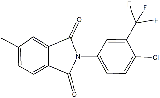 2-[4-chloro-3-(trifluoromethyl)phenyl]-5-methyl-1H-isoindole-1,3(2H)-dione 结构式