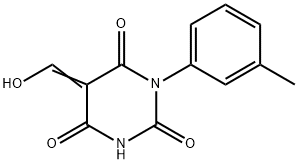 5-(hydroxymethylene)-1-(3-methylphenyl)-2,4,6(1H,3H,5H)-pyrimidinetrione 结构式