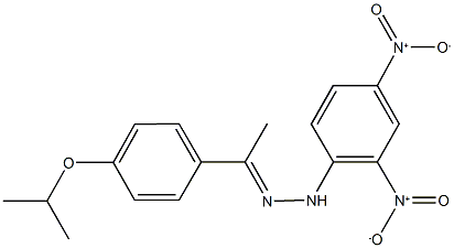 1-(4-isopropoxyphenyl)ethanone {2,4-bisnitrophenyl}hydrazone 结构式