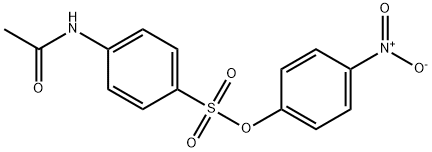 4-nitrophenyl 4-(acetylamino)benzenesulfonate 结构式