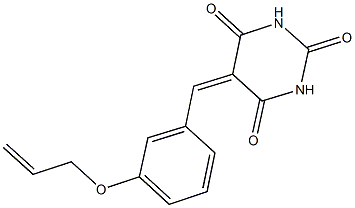 5-[3-(allyloxy)benzylidene]-2,4,6(1H,3H,5H)-pyrimidinetrione 结构式