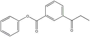 phenyl 3-propionylbenzoate 结构式