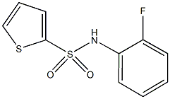 N-(2-fluorophenyl)-2-thiophenesulfonamide 结构式