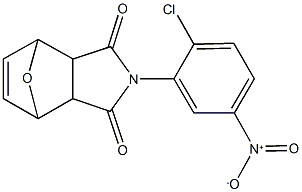 4-{2-chloro-5-nitrophenyl}-10-oxa-4-azatricyclo[5.2.1.0~2,6~]dec-8-ene-3,5-dione 结构式