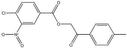 2-(4-methylphenyl)-2-oxoethyl 4-chloro-3-nitrobenzoate 结构式