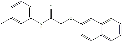 N-(3-methylphenyl)-2-(2-naphthyloxy)acetamide 结构式