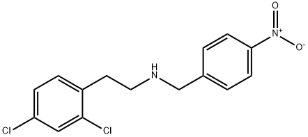 N-[2-(2,4-dichlorophenyl)ethyl]-N-(4-nitrobenzyl)amine 结构式