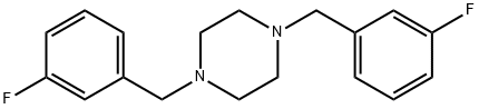 1,4-bis(3-fluorobenzyl)piperazine 结构式