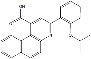 3-(2-isopropoxyphenyl)benzo[f]quinoline-1-carboxylic acid 结构式