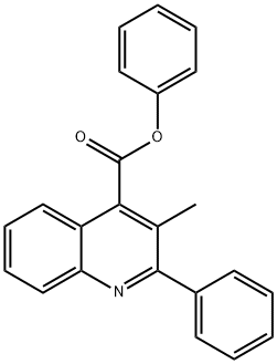 phenyl 3-methyl-2-phenyl-4-quinolinecarboxylate 结构式