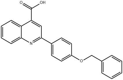 2-[4-(benzyloxy)phenyl]-4-quinolinecarboxylic acid 结构式