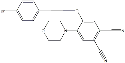 4-(4-bromophenoxy)-5-(4-morpholinyl)phthalonitrile 结构式