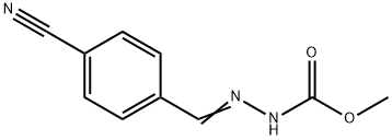 methyl 2-(4-cyanobenzylidene)hydrazinecarboxylate 结构式