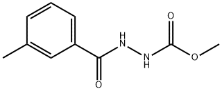 methyl 2-(3-methylbenzoyl)hydrazinecarboxylate 结构式