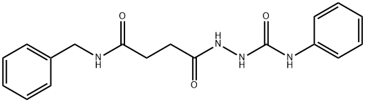 2-[4-(benzylamino)-4-oxobutanoyl]-N-phenylhydrazinecarboxamide 结构式