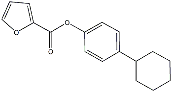 4-cyclohexylphenyl 2-furoate 结构式
