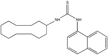 N-cyclododecyl-N'-(1-naphthyl)thiourea 结构式
