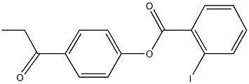 4-propionylphenyl 2-iodobenzoate 结构式