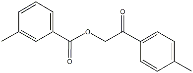 2-(4-methylphenyl)-2-oxoethyl 3-methylbenzoate 结构式