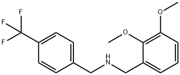 (2,3-dimethoxyphenyl)-N-[4-(trifluoromethyl)benzyl]methanamine 结构式